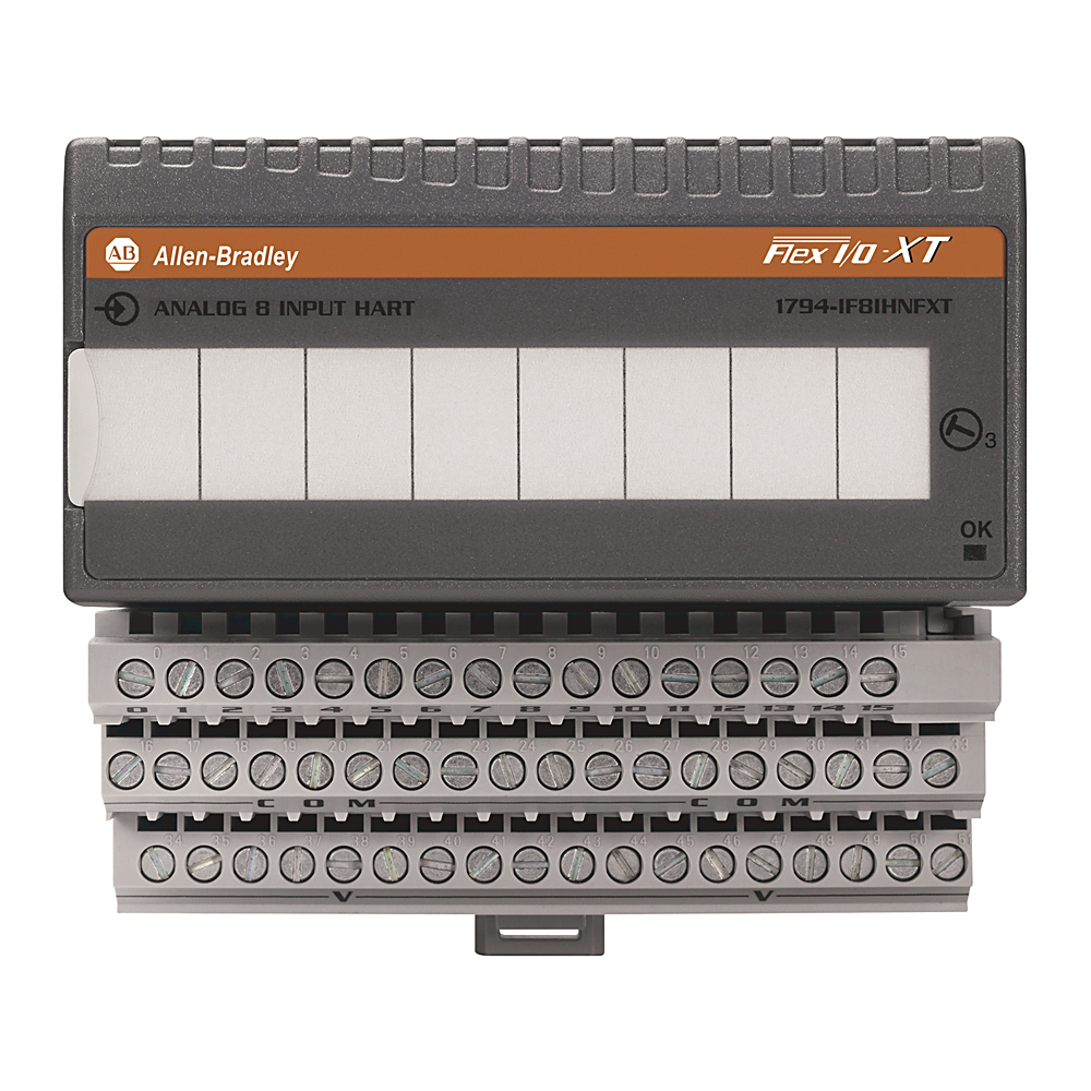 1794-IF8IHNFXT - 1794 Flex, Flex Ex, Flex XT I/O System, HART Analog Input Modules, FLEX I/O-XT, 8 Single-Ended Inputs