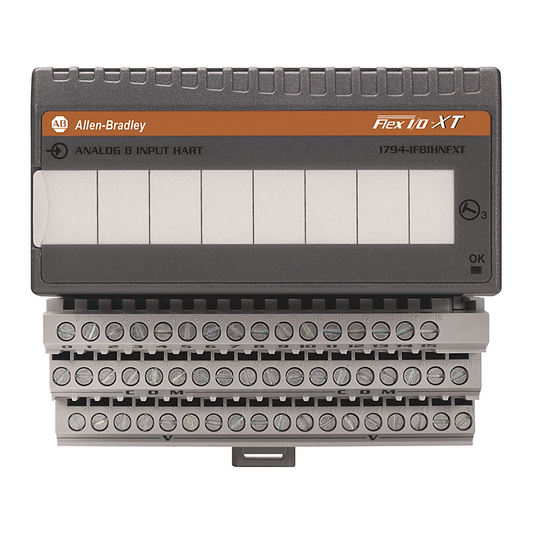 1794-IF8IHNFXT - 1794 Flex, Flex Ex, Flex XT I/O System, HART Analog Input Modules, FLEX I/O-XT, 8 Single-Ended Inputs