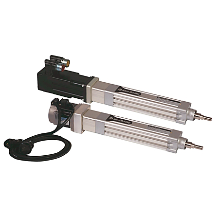 MPAR-B1100E-V4A - MP-Series Electric Cylinders, 100 mm (4.15 in.), 460V AC, Multiturn 128 sin/cos ABS Encoder, 24 VDC Brake