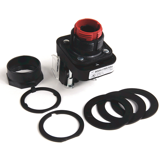 800H-FRXTD4 - 30,5 mm Tipo 4/4X/13 2 Pos. PB-Sin iluminación, Empujar-tirar / Girar para soltar, 1 NCLB