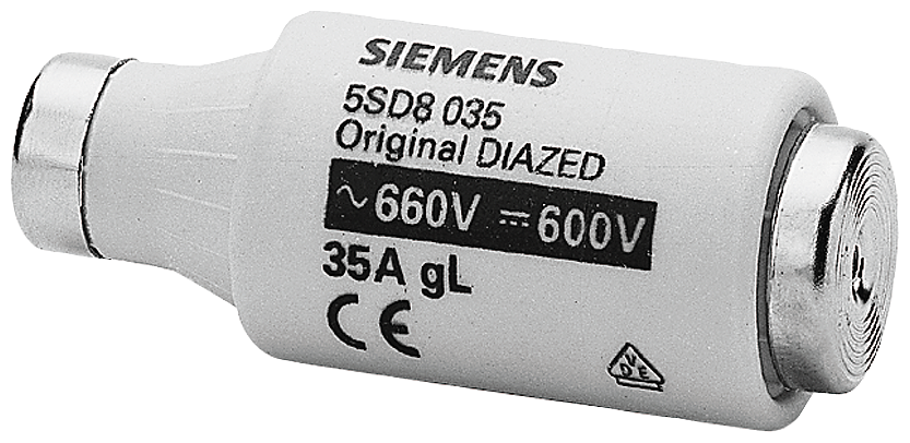 5SD8035 - DIAZED FUSE LINK, 35 AMP, 660VAC, 600VDC