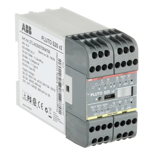 2TLA020070R4700 - PLUTO S20 V2, SAFETY-PLC