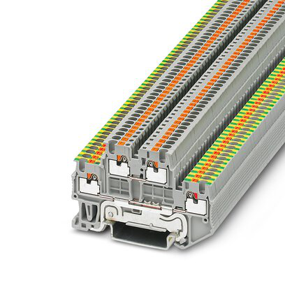 3208553 - PTTB 1,5/S-PE/L - Bloque de terminales de doble nivel para conductor de protección