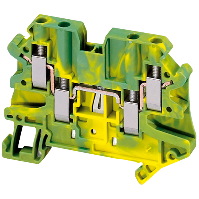 NSYTRV24PE - SCREW TERMINAL, PROTECTIVE EARTH, 4 POINTS, 2,5MM², GREEN-YELLOW