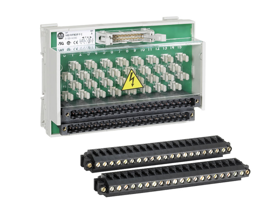 1492-RIFM20F-F-2 - IFM digital con bloque de terminales extraíble de campo (RTB), cabezal de cable de 20 pines, con fusible y terminales adicionales para salidas, 120 V CA/CC, módulo de interfaz digital con bloque de terminales extraíble
