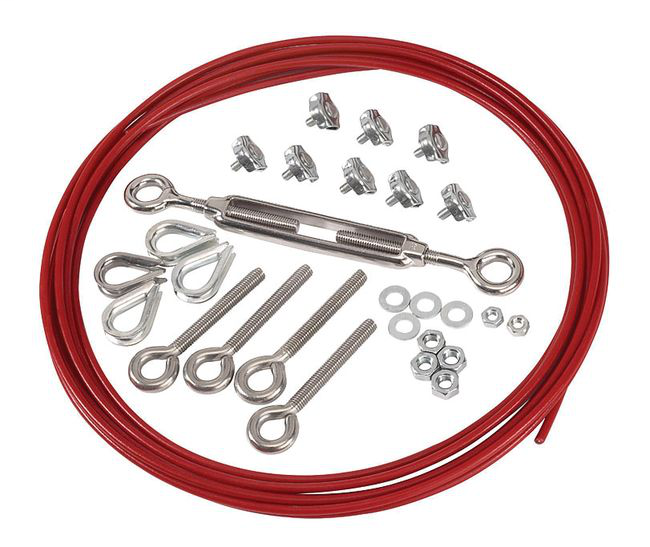 440E-A13200 - Kit de instalación Lifeline de acero inoxidable de 75 m (246 pies) - Polipropileno resistente a los rayos UV
