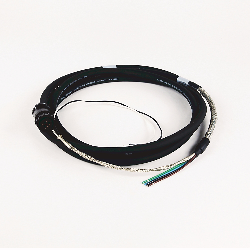 2090-CPBM6DF-16AA03 - Cable Power&BK,M-Circ. Plastic,D-Flying Lead,16AWG,Std,3M