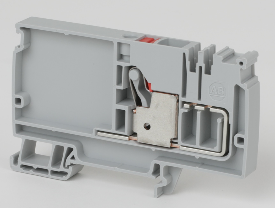 1492-P10PD3S-1RE - 1492-P Push-in Terminal Blocks, 10 mm² ( AWG 20 - AWG 6), 51 A, Control Power Distribution Block, Starter Block, 1 Point Red (Qty. 20)