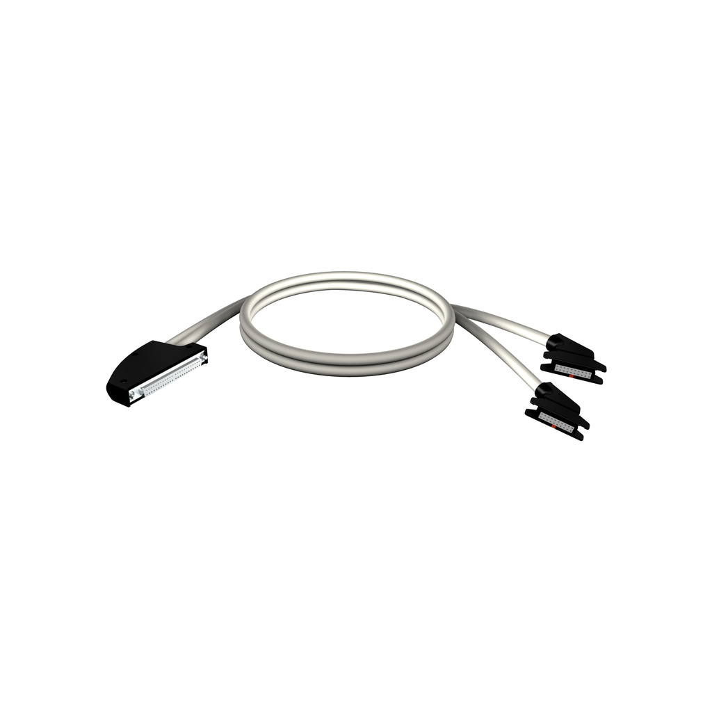 BMXFCC303 - Cable preformado, Modicon M340, terminal de 40 vías, 2 conectores HE10, 3 m