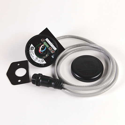 Bases de torre de control 855T de 70 mm, montaje en superficie/conducto NPT de 1/2 pulgada, conexión DeviceNet Mini, carcasa negra, tapa incluida