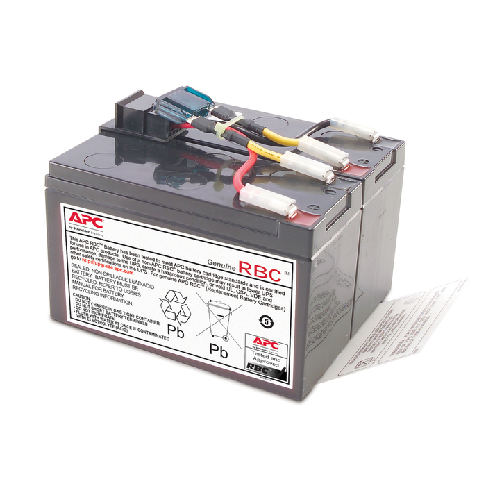 RBC48 - APC Replacement Battery Cartridge, VRLA battery, 7Ah, 24VDC, 2-year warranty