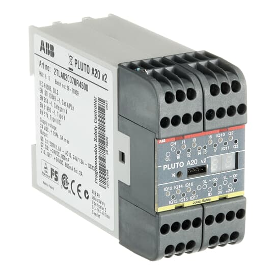 2TLA020070R4500 - PLUTO A20 V2, SAFETY-PLC