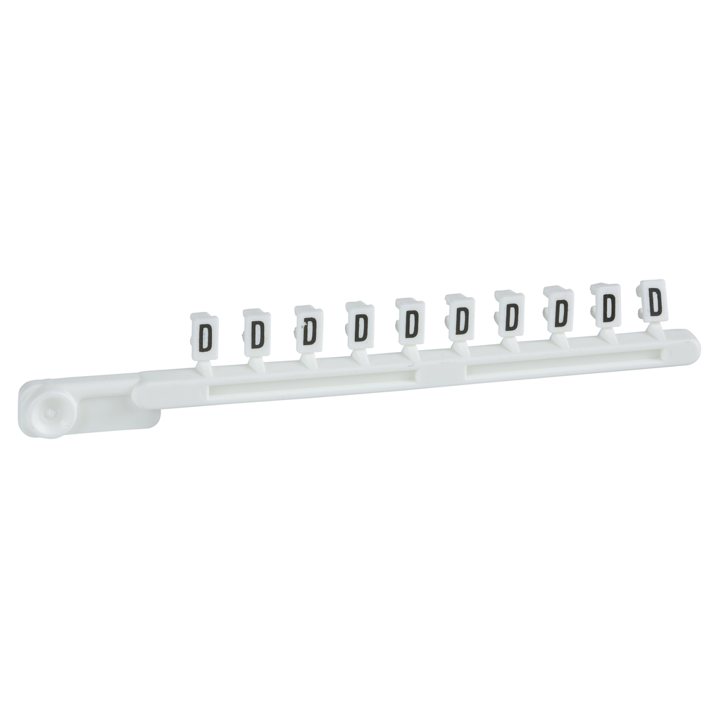 AB1GD - Marcador, Linergy TR, tipo clip, carácter D, simbólico, tira de 10
