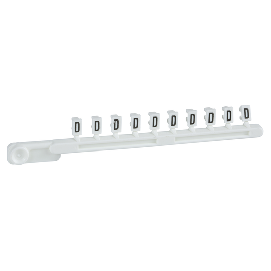 AB1GD - Marcador, Linergy TR, tipo clip, carácter D, simbólico, tira de 10