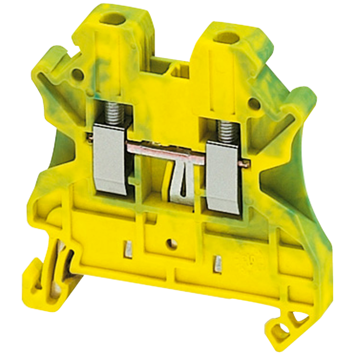 NSYTRV22PE - SCREW TERMINAL, PROTECTIVE EARTH, 2 POINTS, 2,5MM², GREEN-YELLOW