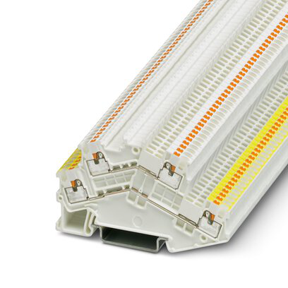 3214661 - PTTBS 1,5/S WH/U-YE/O-WH - Bloque de terminales de doble nivel
