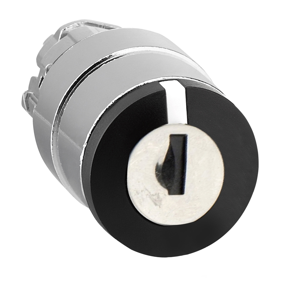 ZB4BG01 - Cabezal para selector de llave, Harmony XB4, Ø22 mm, 3 posiciones, fijo, 455