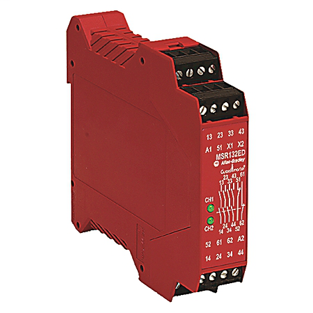 440R-E23193 - 440R Expansion Units,, MSR132ED, 4 N.O. Safety Outputs, 2 N.C. Auxiliary Outputs, 1s, Infinite, 24V DC, None / N/A, 250V AC, 6A, 24V DC, 3A, Cat. 4 per EN 954-1 (ISO 13849-1), 22.5 mm, Fixed