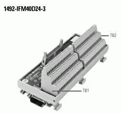 1492-IFM40D24-3 - 40-Point Digital IFM, 24V AC/DC LED Indicators, 3-Wire Sensor Type Inputs, , , Digital Interface Module