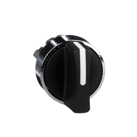 ZB4BD2 - Harmony, pulsador de 22 mm, cabezal de operación con interruptor selector, 2 posiciones, mantenido, negro, sin marcar