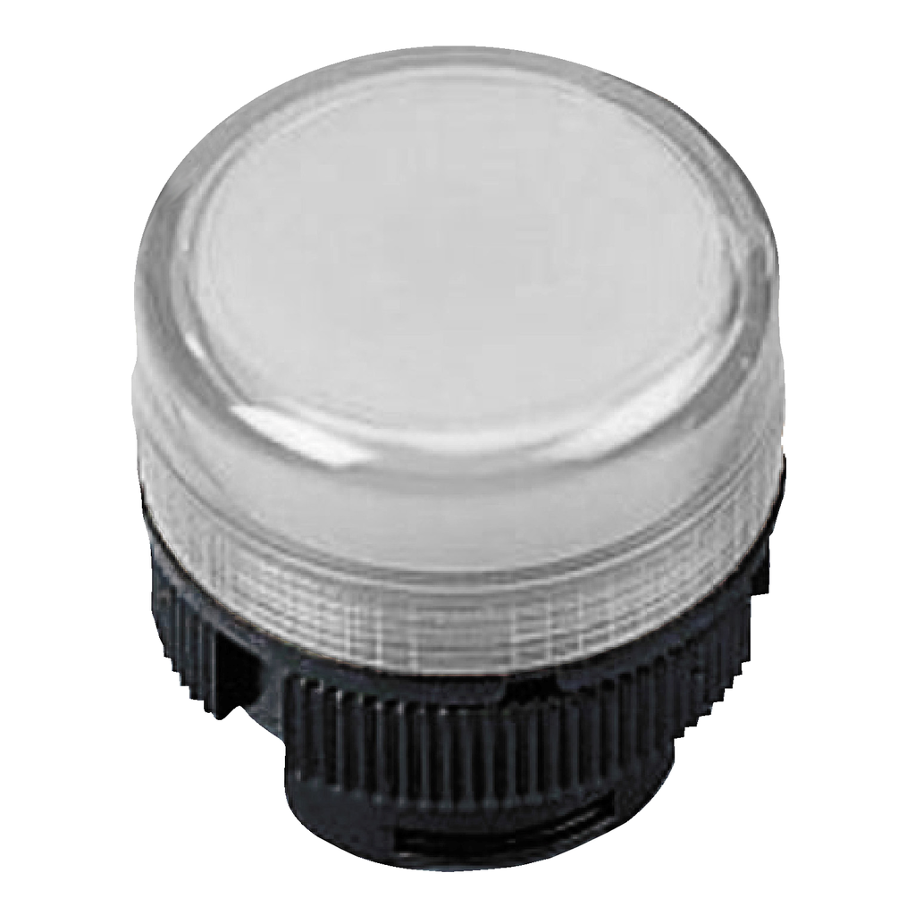 ZA2BV01 - Cabezal para luz piloto, Harmony XAC, para bombilla incandescente, plástico, casquillo blanco, 22 mm