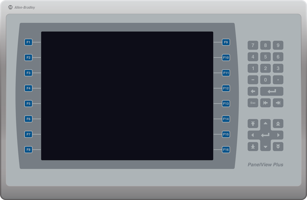 2711P-B10C22D9P - PanelView Plus 7 Performance Terminal, Keypad/TouchScreen,10 SVGA, TFT Color, Ethernet DLR, 24V DC, Windows CE OS License Pro, Performance Model