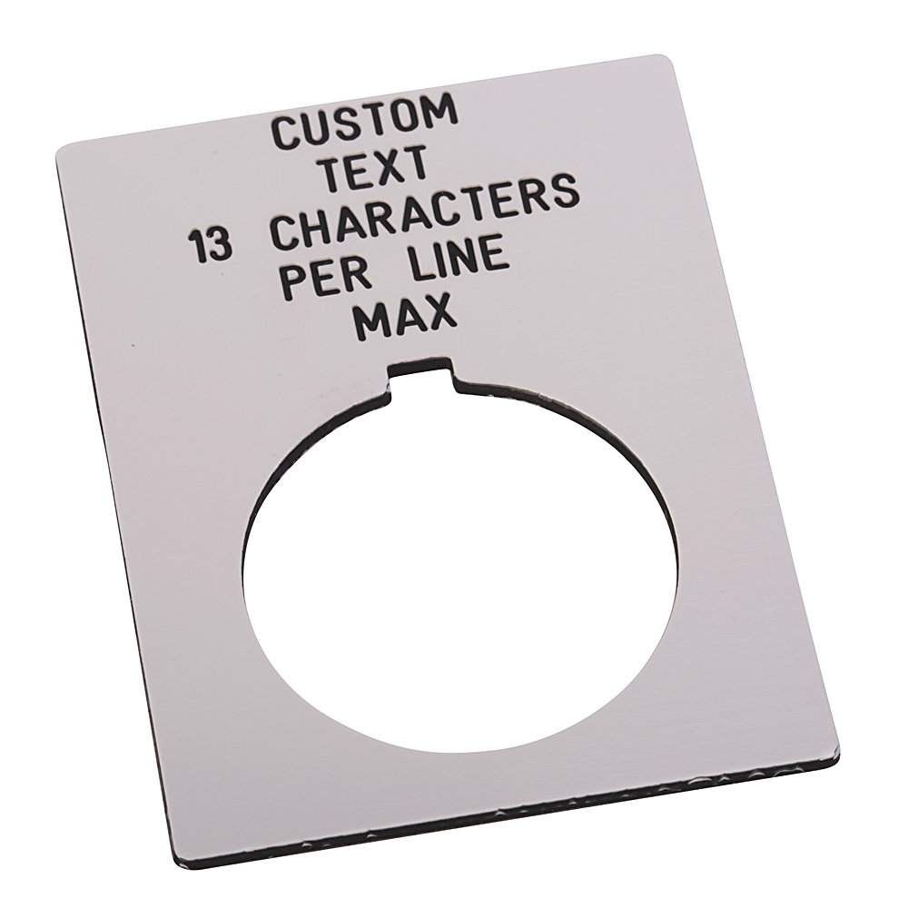 800H-W500JE - Accesorios para 800T y 800H, placa de leyenda para 800H, jumbo, texto personalizado, blanco