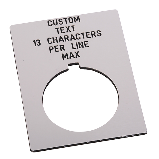 800H-W500JE - Accesorios para 800T y 800H, placa de leyenda para 800H, jumbo, texto personalizado, blanco