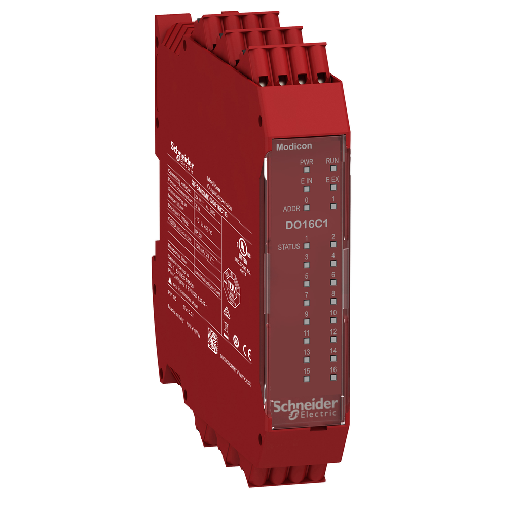 XPSMCMDO0016C1G - Módulo de expansión, Modicon MCM, 16 DO, SIL1, resorte