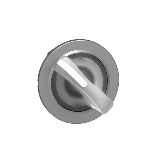 ZB4FK1413 - Cabezal para selector iluminado, Harmony XB4, metal, mango blanco, 30 mm, LED universal, 2 posiciones, retorno por resorte