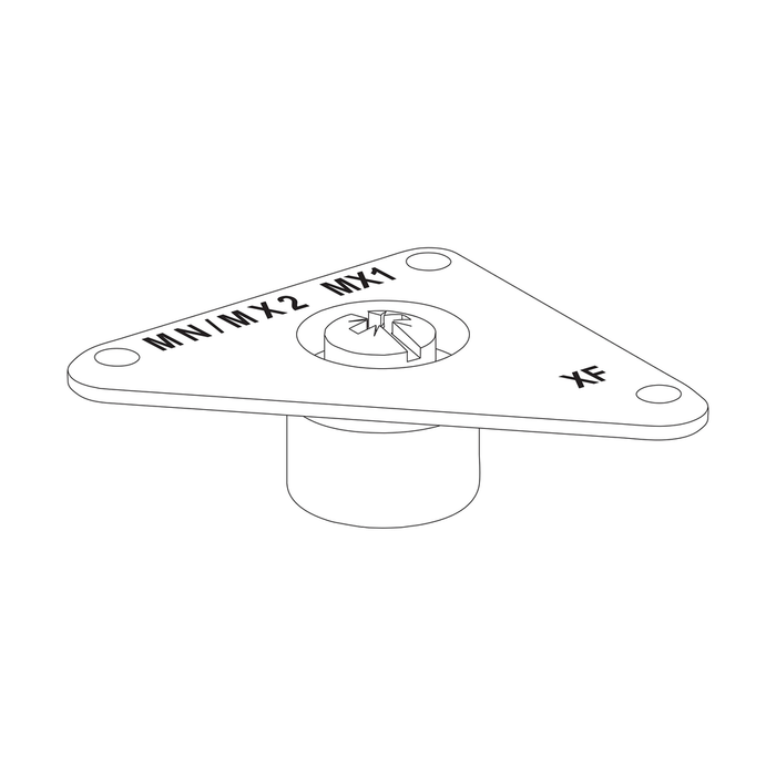 LV847093SP - Voltage releases securing fixture, MasterPact MTZ, for voltage releases MX/XF/MN, spare part