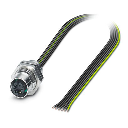 1162519 - SACC-DSI-M12FSM-5PE-M16XL/1,0 - Conector de dispositivo, montaje trasero