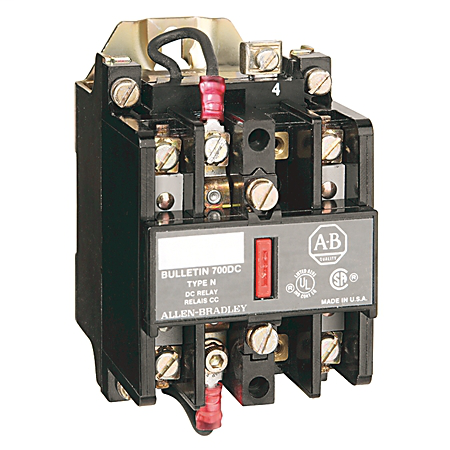 700-N400A24 - 700-N Industrial Control Relay, 4 N.O., 24V 60Hz