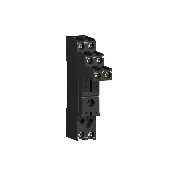 RSZE1S48M - Socket, for RSB1A RSB2A relays, Harmony, 10A, screw connectors, separate contact