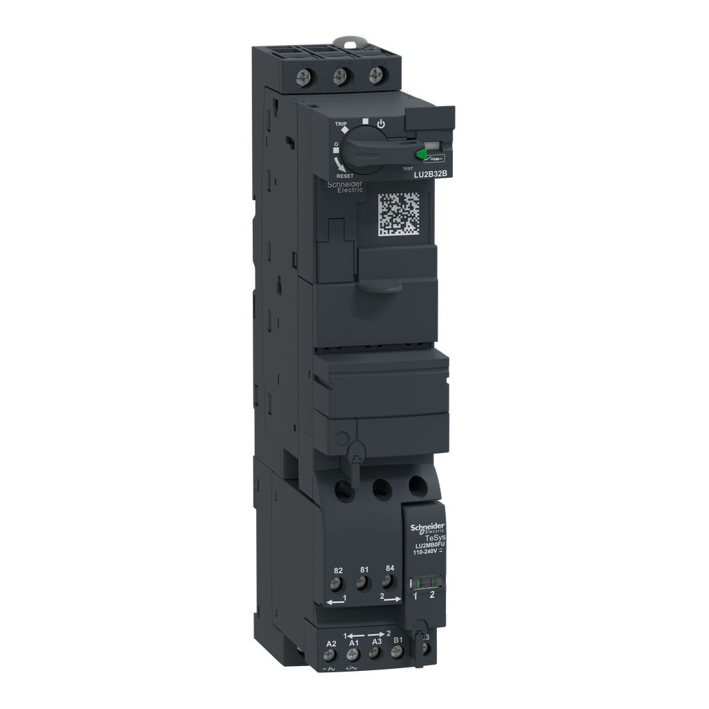 LU2B32B - Base de potencia inversora, TeSys Ultra, 3P, 32 A/690 V, bobina 24 V CA