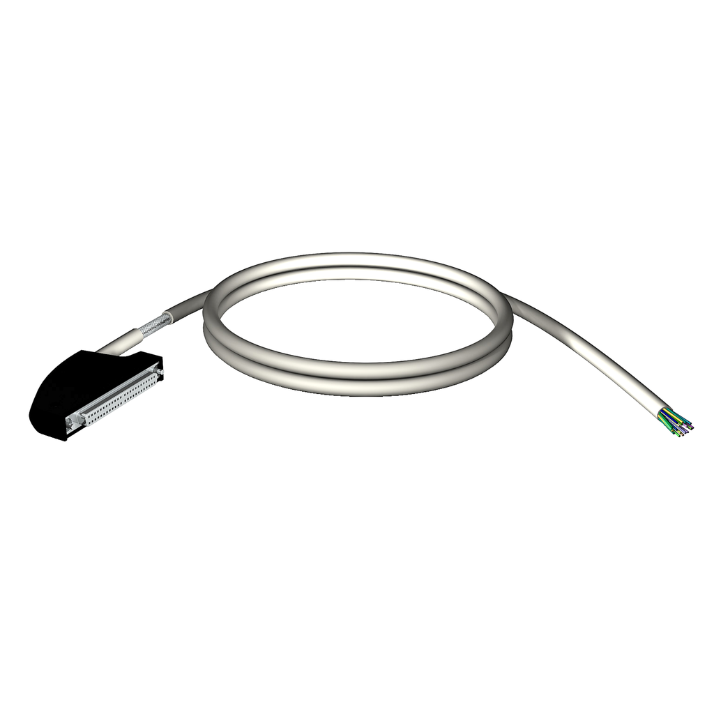 BMXFCW501S - Juego de cables blindados, Modicon X80, terminal de 40 vías, cables flotantes en un extremo, 5 m