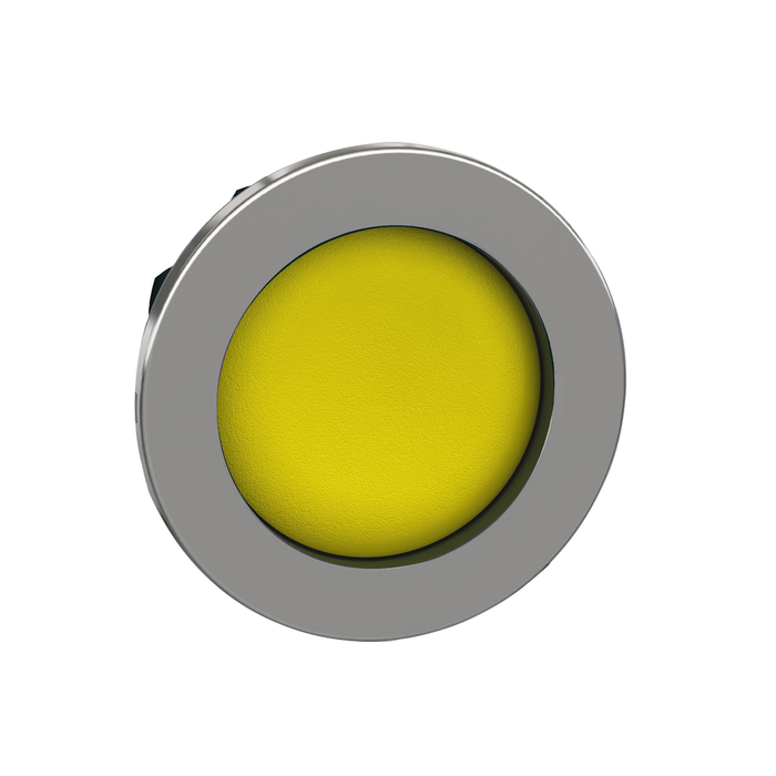 ZB4FA56 - Head for non illuminated push button, Harmony XB4, flush mounted yellow pushbutton recessed