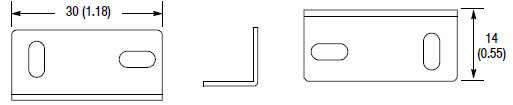 60-2634 End View Mounting Bracket