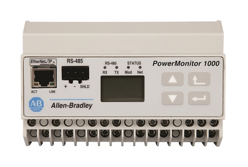 1408-EM3A-485 - Powermonitor 1000, Energy Monitor EM3, 120/240V AC Power Supply, Serial RS-485 Communications (DF1 Full/Half Duplex, Modbus RTU)