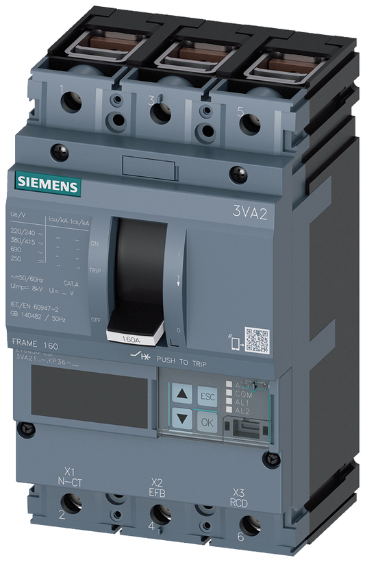 3VA2110-6KP36-0AA0 - CAJA DE CONEXIÓN ETU8-LSI 3VA21 3P 100A 85KA