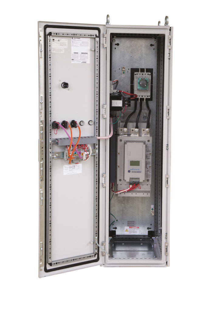153F-D36JBD-D80 - Available from RCC, SMC-Flex Solid-State Controller with Circuit Breaker, 361A Controller, NEMA Type 1,12, 3R / IP54 Enclosure, 400...480V AC 3 Phase 50/60Hz, 120V AC Control, 800A Circuit Breaker