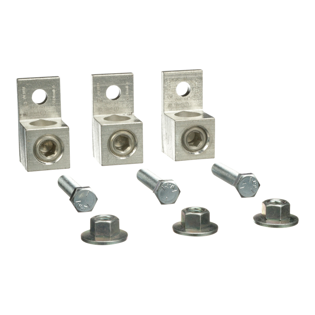 DASKP250 - Accesorio para transformador, kit de terminales, mecánico, 250 A, 350 kcmil a 6 AWG, cantidad 3