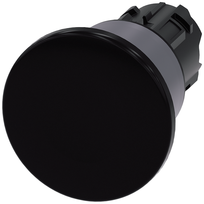 3SU10301BA100AA0 - PUSHBUTTON, PUSH PULL BLK, MH CAP O40MM