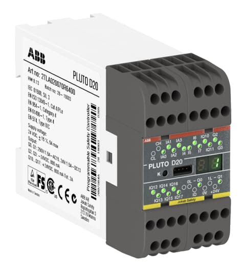 2TLA020070R6400 - PLUTO D20 SAFETY-PLC