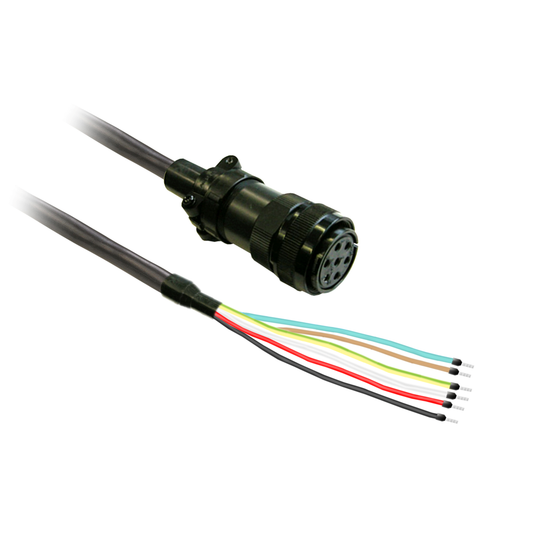 VW3M5D2FR30 - Cable de alimentación de 3 m, blindado, 4 x 1,3 mm², conector MIL de freno BCH2