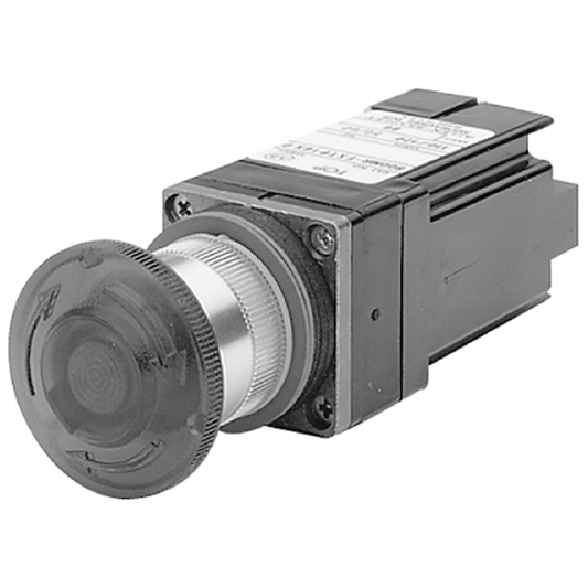 800MR-FXTQ24X - Unidades 800MR de 2 posiciones de empuje-tracción/desbloqueo por giro, iluminadas, desbloqueo por giro, voltaje completo, lámpara incandescente, 24 V CA/CC, sin tapa, sin contactos, terminales de clip