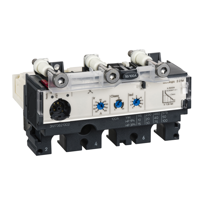 LV431520 - trip unit MicroLogic 2.2 M for ComPact NSX 250 circuit breakers, electronic, rating 220 A, 3 poles 3d