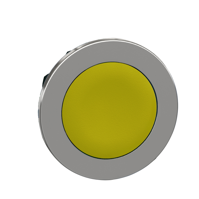 ZB4FH05 - Head for push button, Harmony XB4, flush mounted yellow flush caps pushbutton push