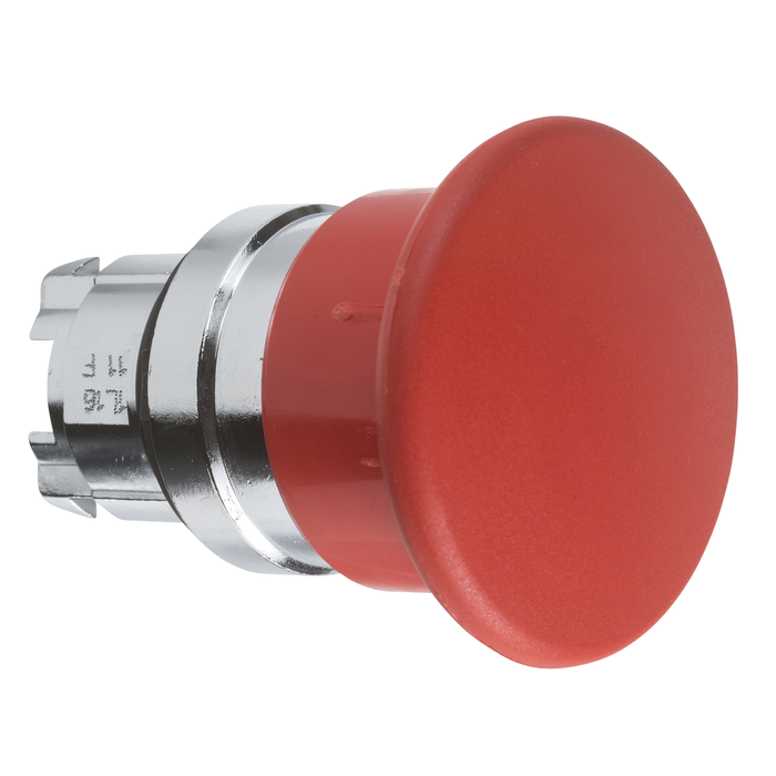 ZB4BC4 - Head for non illuminated pushbutton, Harmony XB4, mushroom 40mm, metal, red, 22mm, spring return