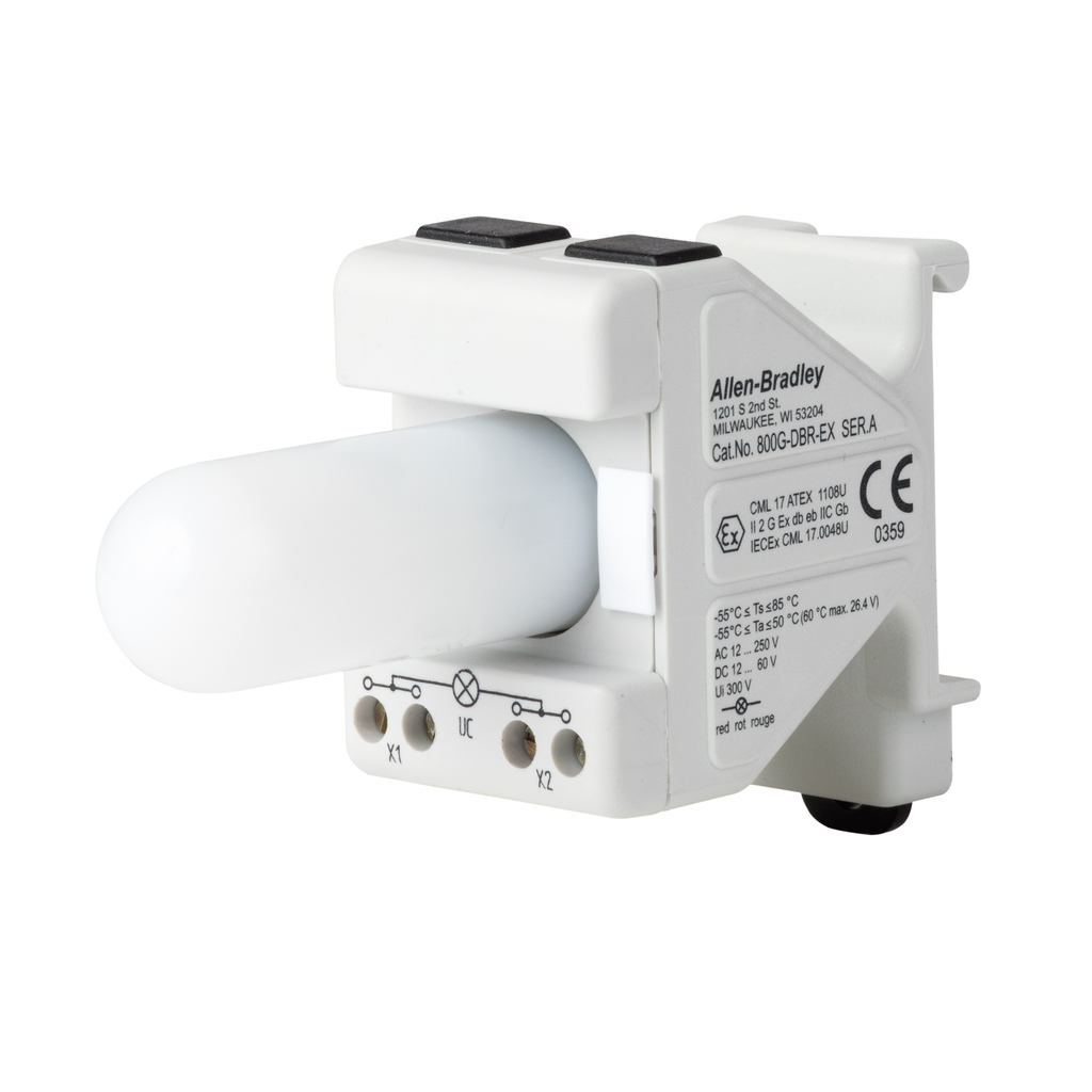 800G-DBW-EX - Módulo de alimentación 800G, módulo de alimentación, módulo de alimentación de montaje en base, lámpara blanca, sin contactos